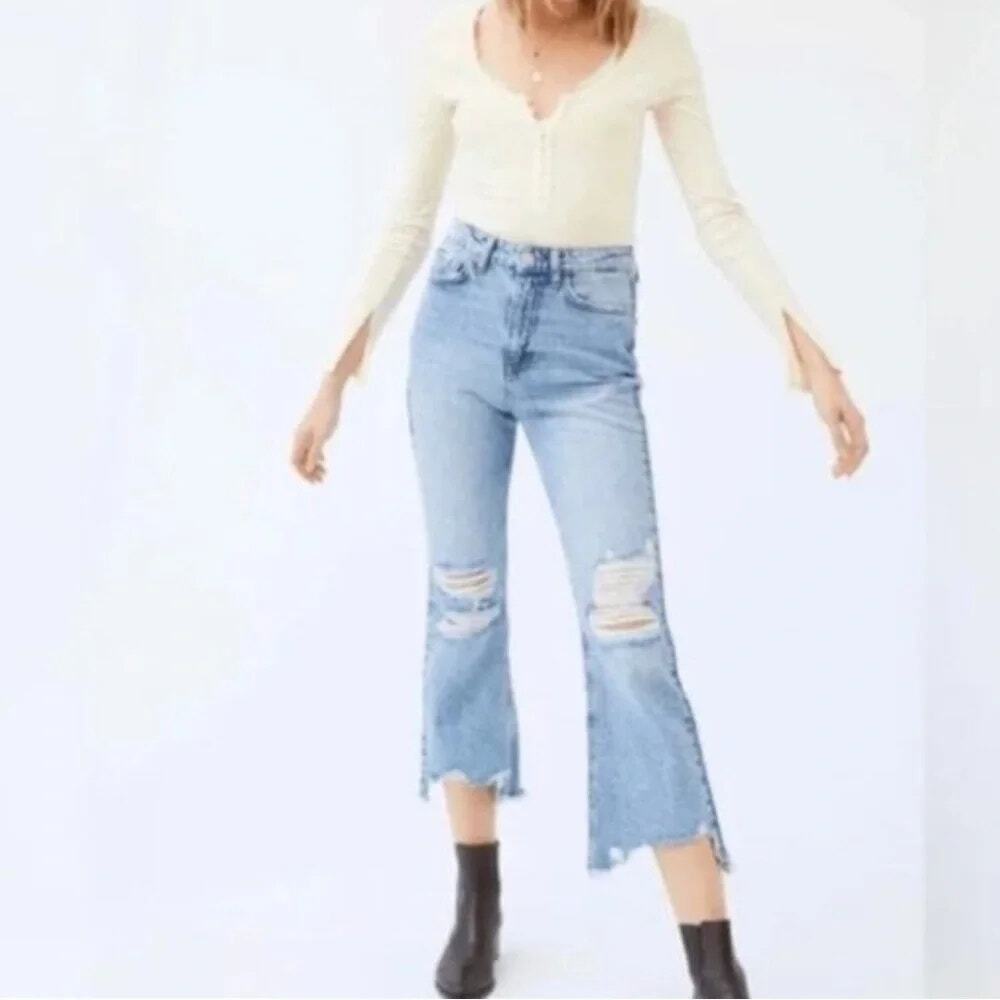 BDG Wilco High-Waisted Cropped Flare Jean